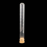 Glass Dome Cloche Cover Containers 100 ML 20x2.5 CM (3 Pieces) Bottles Tube Vials With Cork Lid For Gifts Decoration Crafts Storage [jefs-pack-boxnsupp-00122-m15]