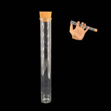 Glass Dome Cloche Cover Containers 100 ML 20x2.5 CM (3 Pieces) Bottles Tube Vials With Cork Lid For Gifts Decoration Crafts Storage [jefs-pack-boxnsupp-00122-m16]