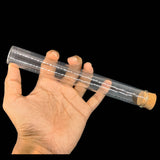 Glass Dome Cloche Cover Containers 100 ML 20x2.5 CM (3 Pieces) Bottles Tube Vials With Cork Lid For Gifts Decoration Crafts Storage [jefs-pack-boxnsupp-00122-m16]