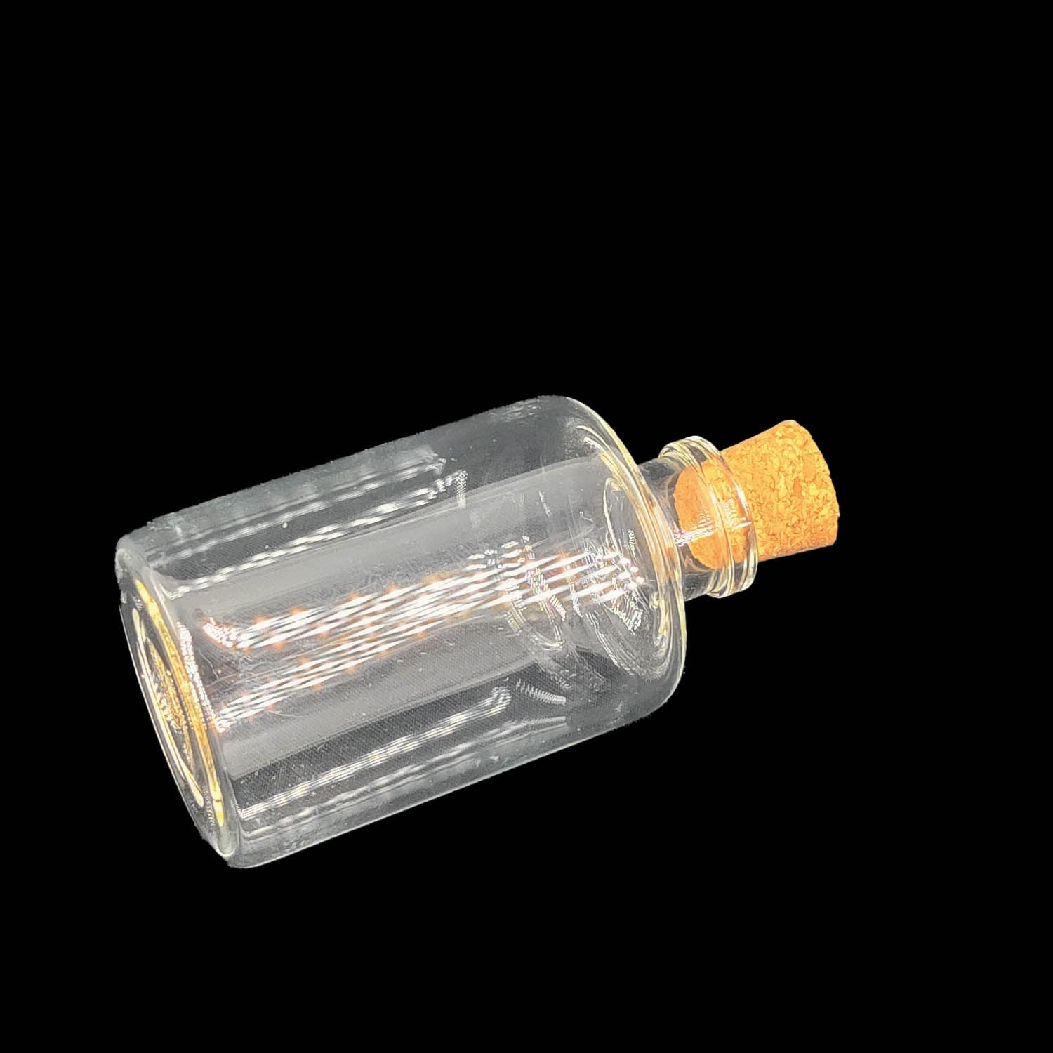 Glass Dome Cloche Cover Containers 50 ML 7x3.5 CM (3 Pieces) Bottles Vials Jars With Cork Lid For Gifts Decoration Crafts Storage [jefs-pack-boxnsupp-00122-m18]