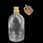 Glass Dome Cloche Cover Containers 100 ML 10x4.5 CM (3 Pieces) Bottles Vials Jars With Cork Lid For Gifts Decoration Crafts Storage [jefs-pack-boxnsupp-00122-m19]