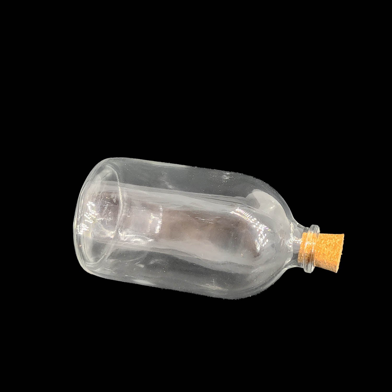 Glass Dome Cloche Cover Containers 100 ML 10x4.5 CM (3 Pieces) Bottles Vials Jars With Cork Lid For Gifts Decoration Crafts Storage [jefs-pack-boxnsupp-00122-m19]