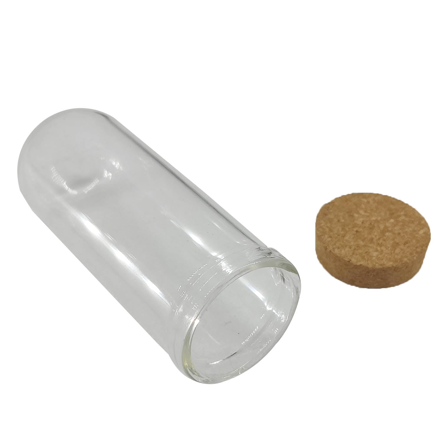 Glass Dome Cloche Cover Containers 7x2.7 CM (5 Pieces) Bottles Bell Jars With Cork Lid For Gifts Decoration Plants Crafts