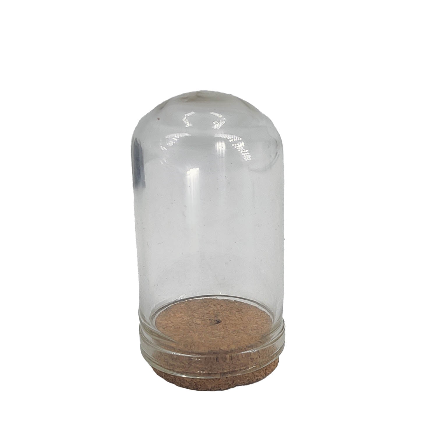 Glass Dome Cloche Cover Containers 4.4x2.5 CM (5 Pieces) Bottles Bell Jars With Cork Lid For Gifts Decoration Plants Crafts [jefs-pack-boxnsupp-00122-m3]