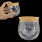 Glass Dome Cloche Jars Containers 200 ML Capacity (1 Piece) 3.75 Inch Bottles Bell Jars With Cork Lid For Storage Gifts Decoration Plants [jefs-pack-boxnsupp-00122-m7]