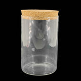 Glass Dome Cloche Cover Containers 500 ML 11.5x8 CM (1 Piece) Bottles Bell Jars With Cork Lid For Gifts Decoration Plants Storage [jefs-pack-boxnsupp-00122-m8]