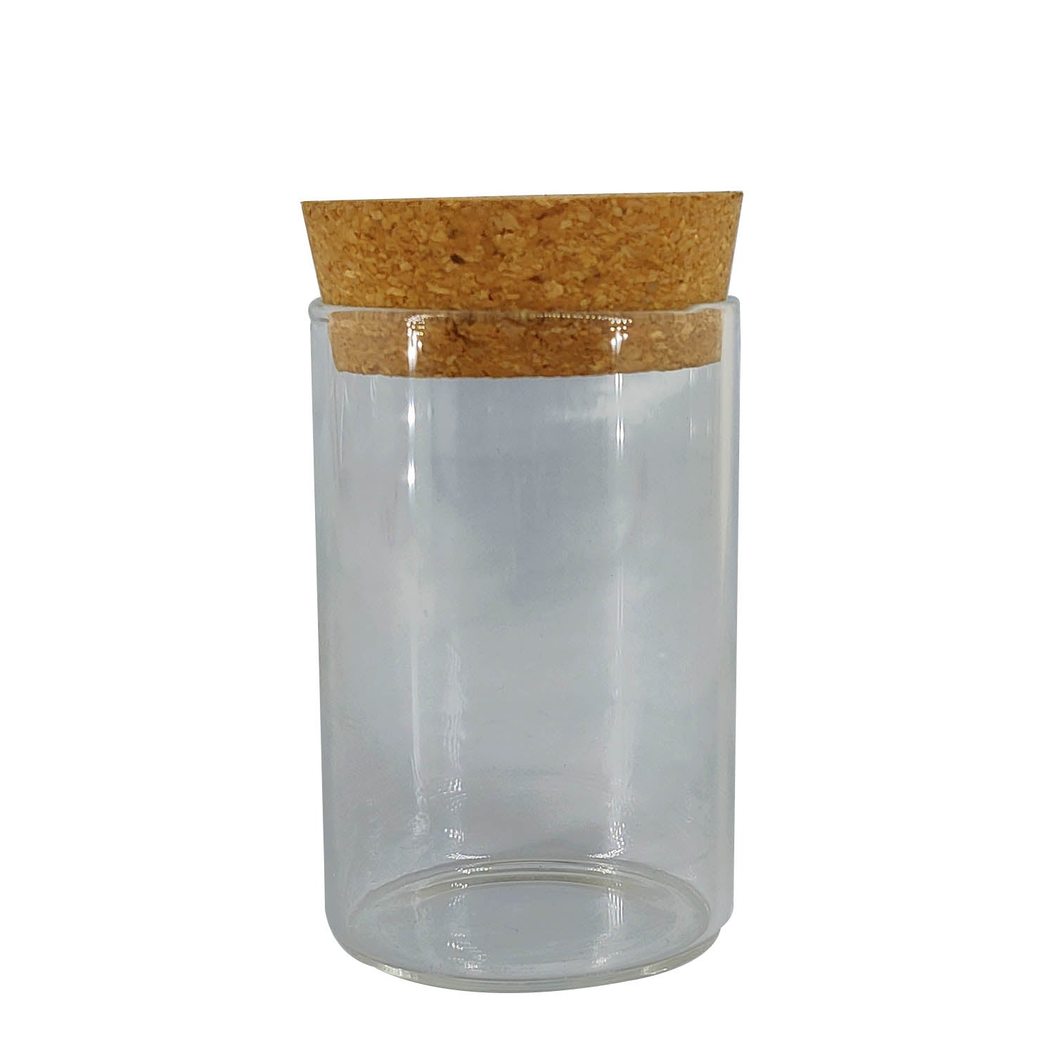 Glass Dome Cloche Cover Containers 100 ML 7.5x4.5 CM (1 Piece) Bottles Bell Jars With Cork Lid For Gifts Decoration Plants Storage [jefs-pack-boxnsupp-00122-m9]