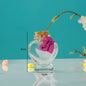 Heart Shape Glass Bottles 6x7.5 CM (1 Piece) Capacity 80 ML With Cork Lid Stoppers For Crafts Decoration Storage Gifts Transparent Jar Container