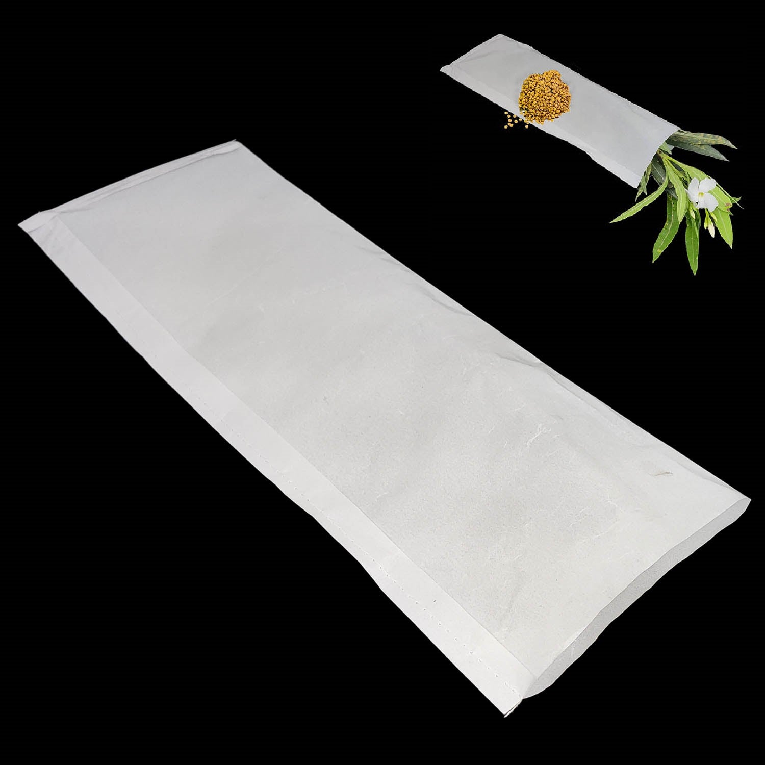Stitched Butter Paper Covers Glassine Pouches Pollination Seeds Agriculture Storage Bags Slightly Oil Grease Proof Food Grade Packing