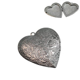 316 Surgical Stainless Steel (1 Piece) 40x38 MM With Inner Space 32x30 MM Tarnish Resistant Silver Color Heart Base Holder For Jewellery Making [jefs-pndt-gnrl-00005-m2]
