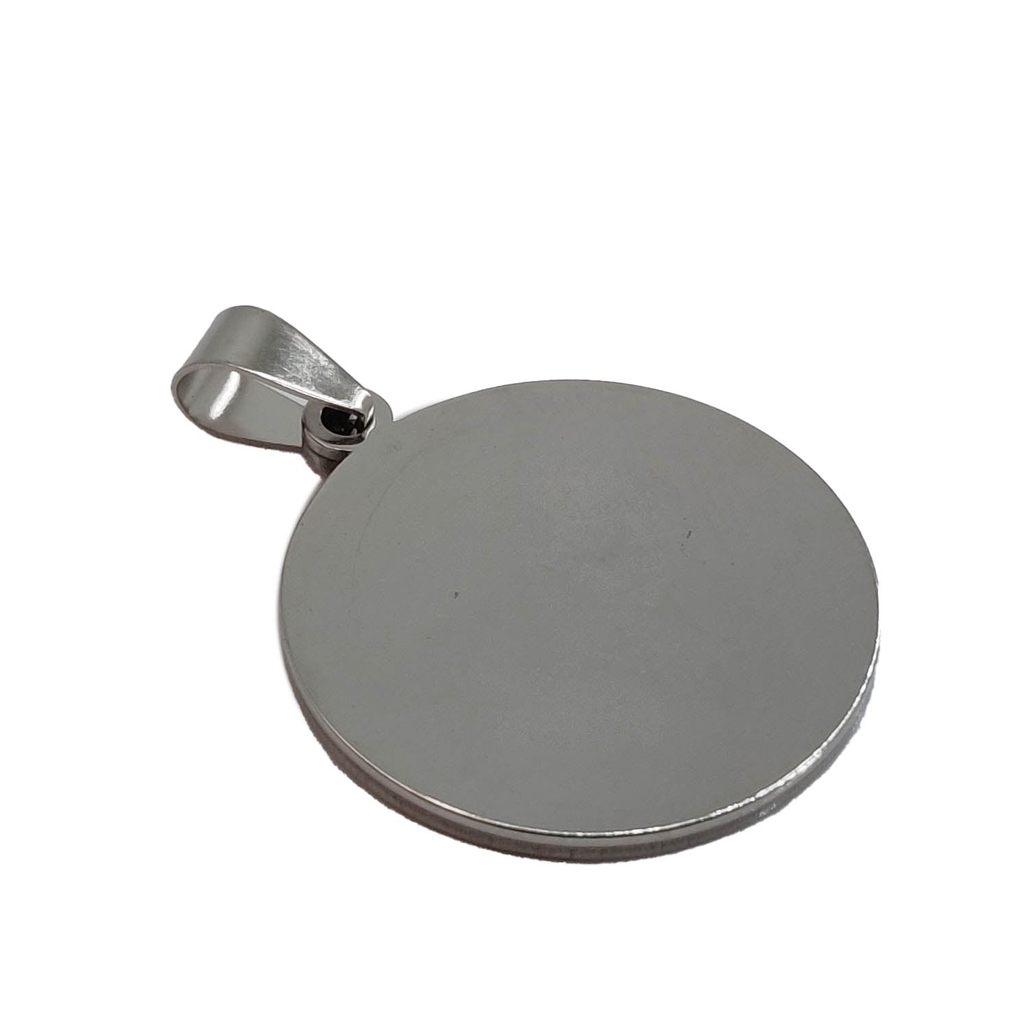 304 Stainless Steel Cabohon Pendant Base (1 Piece) 30x28 MM Inside 25 MM Tarnish Resistant Silver Color Round Base Holder For Jewellery Making [jefs-pndt-gnrl-00006-m3]