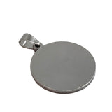 304 Stainless Steel Cabohon Pendant Base (1 Piece) 30x28 MM Inside 25 MM Tarnish Resistant Silver Color Round Base Holder For Jewellery Making [jefs-pndt-gnrl-00006-m3]