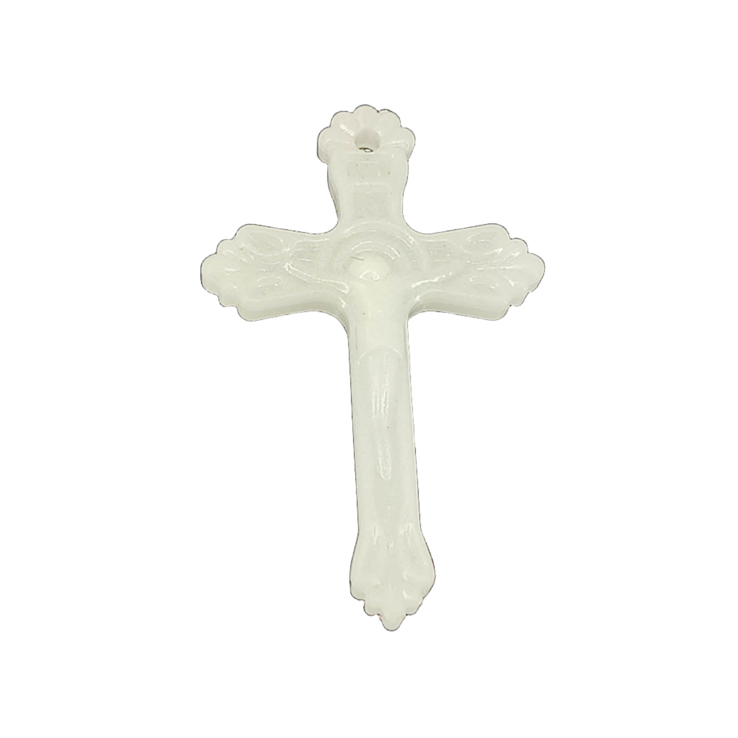 Acrylic Glow In The Dark Mini Pendants 39x24x4 MM (10 Pieces) Cross Charms Grey Radium For Jewellery Making Keychains Bracelets Gifts Decorations