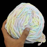 Soft Polyester Woollen Chunky Yarns 7 MM (1 Bunch x 150 GMs, 100+ Meters) Multicolor For Knitting Crochet Baby Sweater Scarf Fabric