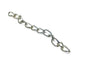 Jewellery Making Metal Iron Chain Extension 50x3mm Twist Silver Color (Pack of 20 pieces) [jefs-stringlace-00307-m6]