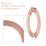 Textured Aluminium Wires 5x1 MM (1 Roll x 2 Meters) Bendable Bezel Strip Light Copper Color For Wrapped Jewellery Making DIY Crafts Arts