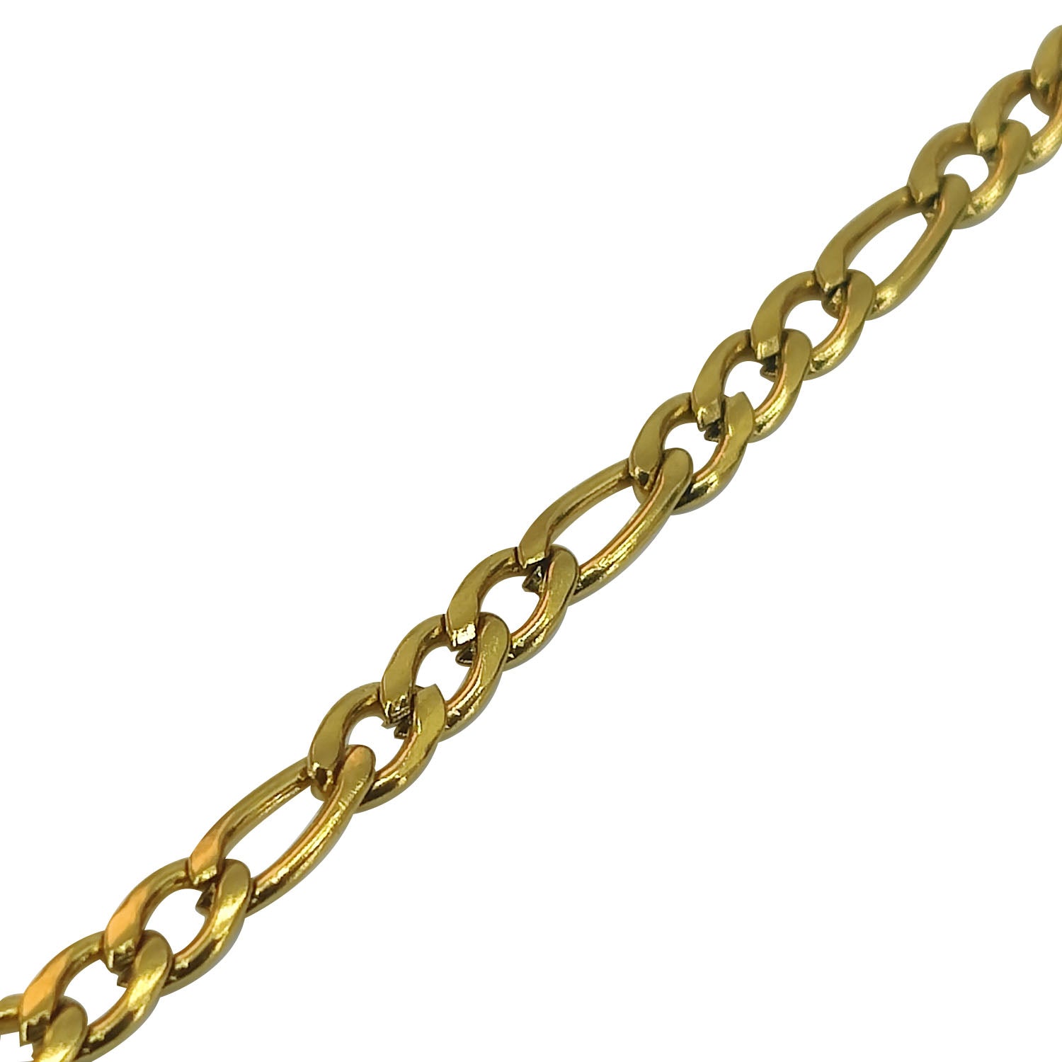 Jewellery Making Necklace Chains Tarnish Resistant Stainless Steel 4x3x0.8xmm Long Link:6x3x0.8mm Long Link Gold Color (Sold as 1 metre)