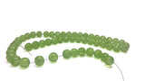 Crackle Glasss Beads 8 MM Hole Size:1 MM Round Light Green For Jewellery Making (1 String, 100 Beads) [ac-bds-00032-m10]