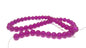 Crackle Glasss Beads 8 MM Hole Size:1 MM Round Dark pink For Jewellery Making (1 String, 100 Beads) [ac-bds-00032-m2]