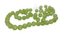 Crackle Glass Beads 8 MM Hole Size:1 MM Round Mild Green For Jewellery Making (1 String, 100 Beads) [ac-bds-00032-m30]