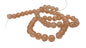 Crackle Glass Beads 8 MM Hole Size:1 MM Round Light Peach For Jewellery Making (1 String, 100 Beads) [ac-bds-00032-m31]