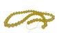 Crackle Glasss Beads 8 MM Hole Size:1 MM Round Yellow For Jewellery Making (1 String, 100 Beads) [ac-bds-00032-m3]