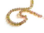 Crackle Glass Beads 6 MM Round Hole Size:1.3 MM Yellow Pink (1 String, 125 Beads/String) [ac-bds-00033-m23]