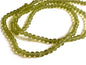 Crackle Glass Beads 6 MM Round Hole Size:1.3 MM Lemon Green (1 String, 125 Beads/String) [ac-bds-00033-m8]