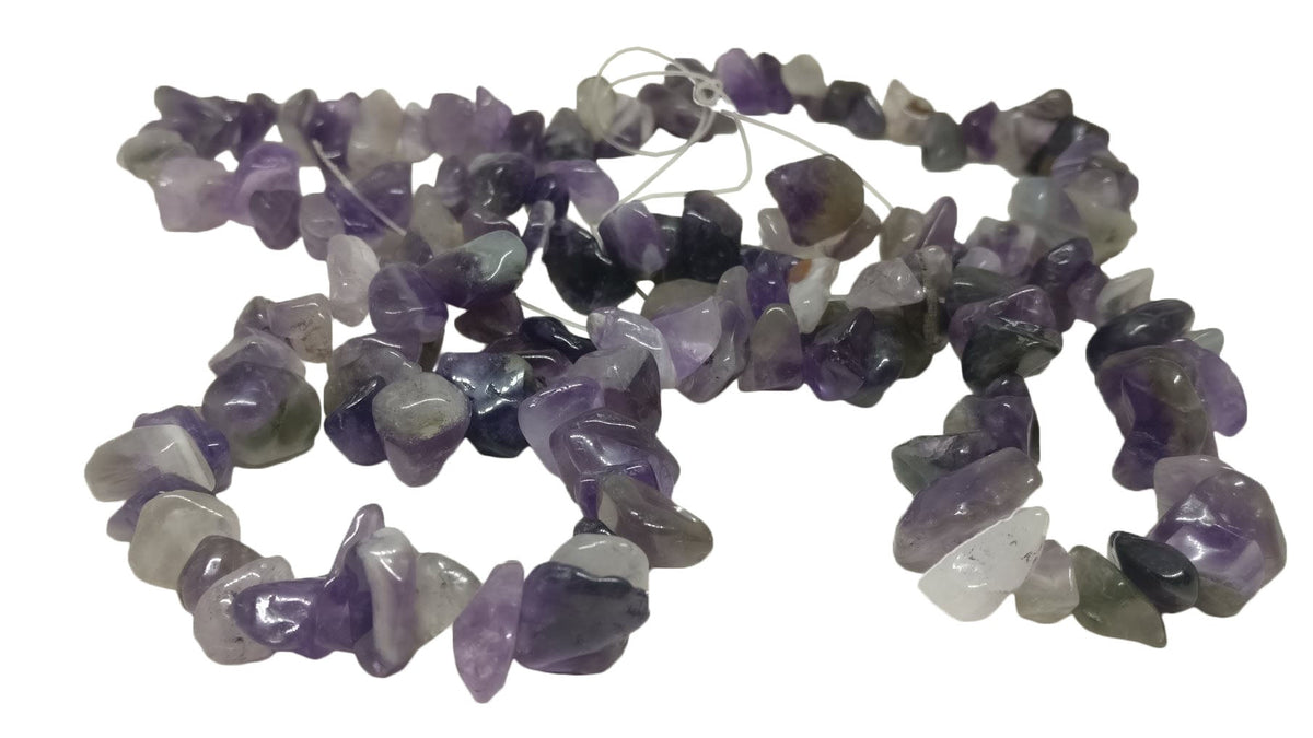 Synthetic Stone Beads Multi-Size (Range 8-17mm) 34inch long Chips Nuggets Amethyst Purple (Sold as 1 string, 160 beads/string) [ac-bds-00039-m1]