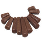 Synthetic Sandstone Beads Graduated Multi-Size (Length 15mm to 40mm) Rectangle Brown (Sold as 1 string, 11 beads/string) [ac-bds-00040-m1]