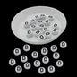 Acrylic Letter Alphabet Beads 7x4 MM White Hole Size 1 MM Flat Round For Jewellery Making DIY Crafts Keychains Decoration [ac-bds-00084]
