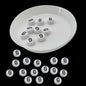 Acrylic Letter Alphabet Beads 7x4 MM White Hole Size 1 MM Flat Round For Jewellery Making DIY Crafts Keychains Decoration [ac-bds-00084]