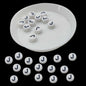 Acrylic Letter Alphabet Beads 7x4 MM White Hole Size 1 MM Flat Round For Jewellery Making DIY Crafts Keychains Decoration [ac-bds-00084]