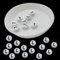 Acrylic Letter Alphabet Beads 7x4 MM White Hole Size 1 MM Flat Round For Jewellery Making DIY Crafts Keychains Decoration [ac-bds-00084]