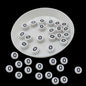 Acrylic Letter Alphabet Beads 7x4 MM White Hole Size 1 MM Flat Round For Jewellery Making DIY Crafts Keychains Decoration [ac-bds-00084]
