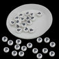 Acrylic Letter Alphabet Beads 7x4 MM White Hole Size 1 MM Flat Round For Jewellery Making DIY Crafts Keychains Decoration [ac-bds-00084]