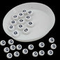 Acrylic Letter Alphabet Beads 7x4 MM White Hole Size 1 MM Flat Round For Jewellery Making DIY Crafts Keychains Decoration [ac-bds-00084]