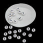 Acrylic Letter Alphabet Beads 7x4 MM White Hole Size 1 MM Flat Round For Jewellery Making DIY Crafts Keychains Decoration [ac-bds-00084]