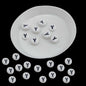 Acrylic Letter Alphabet Beads 7x4 MM White Hole Size 1 MM Flat Round For Jewellery Making DIY Crafts Keychains Decoration [ac-bds-00084]