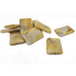Vintage Style Acrylic Beads (10 Pieces) Rectangle 28x20x5 MM Hole 2 MM Light Sandal [ac-bds-00086-m2]
