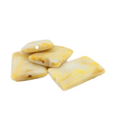 Vintage Style Acrylic Beads (10 Pieces) Rectangle 28x20x5 MM Hole 2 MM Light Sandal [ac-bds-00086-m2]