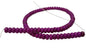 Synthetic Stone Beads 8x5 MM (1 String, 75 Beads) Rondelle Hole 1 MM Purple 15 Inch For Jewellery Making [ac-bds-00090-m3]