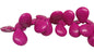 Synthetic Stone Beads 25x18x8 MM (1 String, 48 Beads) Flat Drop Hole 1 MM Pink 15 Inch For Jewellery Making [ac-bds-00094-m5]