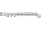 Glass Beads 8 MM (2 Strings, 38-40 Beads/String) Round Hole 1 MM Transparent Color 11 Inch For Jewellery Making [ac-bds-00110-m7]