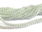 Glass Beads 4 MM (2 Strings, 80-85 Beads/String) Round Hole 0.5 MM White 13 Inch For Jewellery Making [ac-bds-00113-m7]