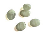 Lampwork Glass Beads 21x17x12 MM (1 Pack, 20-22 Beads) Oval Hole 1 .5 MM White For Jewellery Making [ac-bds-00123-m4]