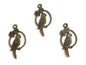 Jewelry Mini Pendant Alloy Charms 28x15x2xmm Bird Parrot Antique Silver Color (Pack of 10 pieces) [ac-charm-00001-m1]