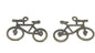 Jewelry Mini Pendant Alloy Craft Charms 31x24mm Cycle Antique Bronze Color (Pack of 10 pieces) [ac-charm-00001-m119]