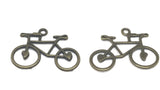 Jewelry Mini Pendant Alloy Craft Charms 31x24mm Cycle Antique Bronze Color (Pack of 10 pieces) [ac-charm-00001-m119]