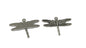 Jewelry Mini Pendant Alloy Craft Charms 35x28x2xmm Dragon Fly Antique Silver Color (Pack of 10 pieces) [ac-charm-00001-m120]